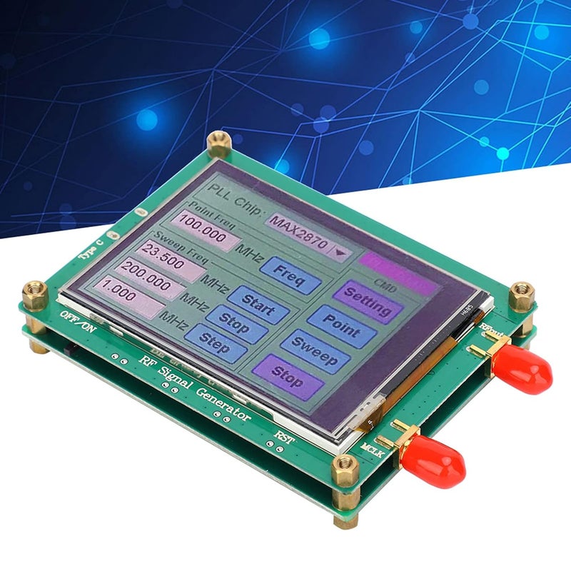 CHICIRIS RF Source Generator Module,MAX2870 23.5 6000M,Applied to Infrastructure, Test and Measurement, Satellite Communications, LAN CATV,Green - Image 3